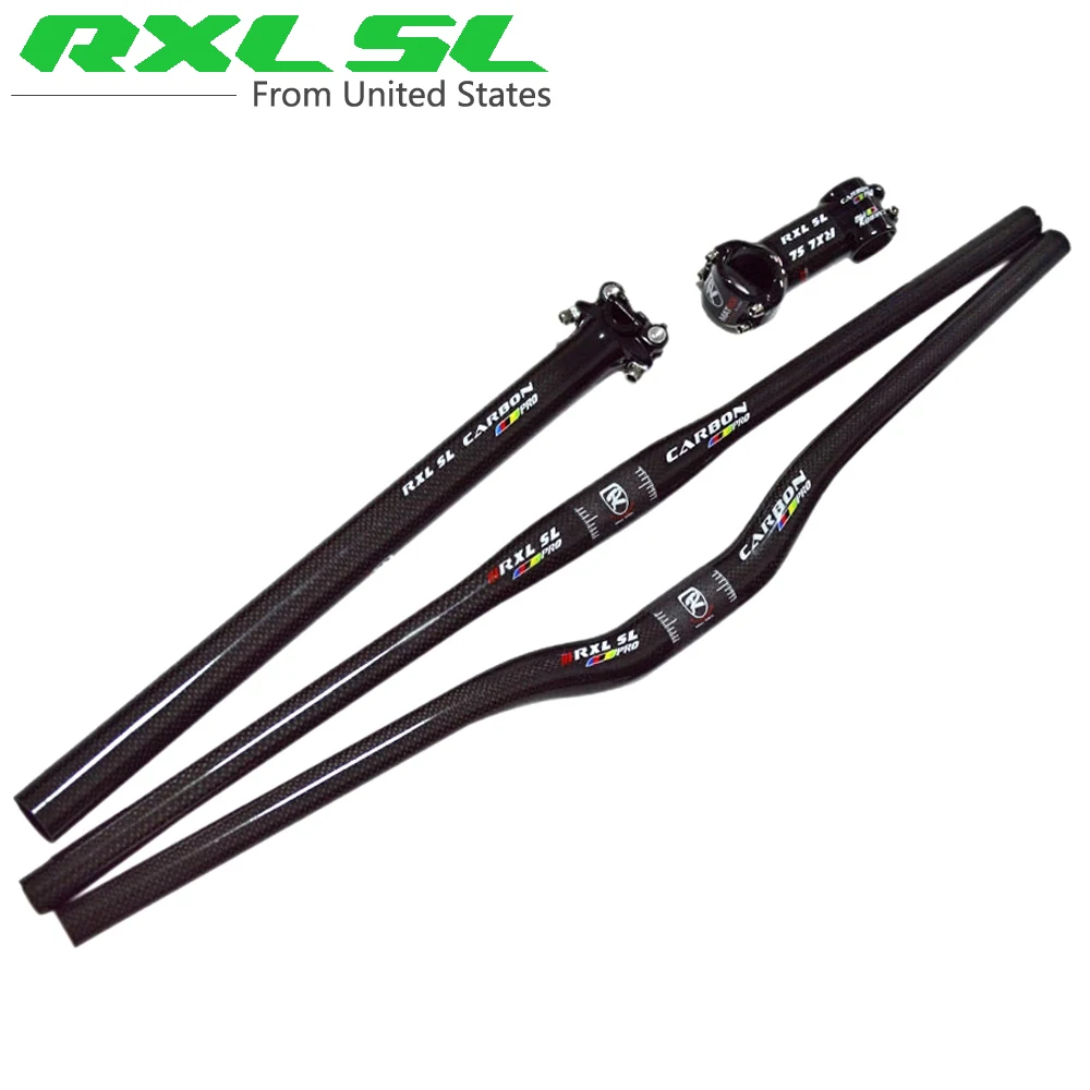 RXL SL PRO Carbon Fiber MTB Handlebar Bicycle Stem...