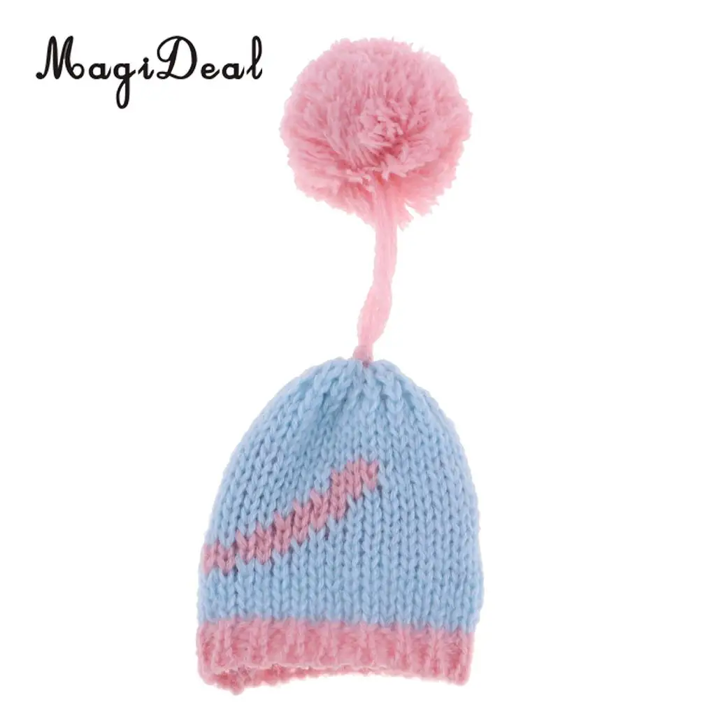 1/6 Stylish Winter Garment Accessory - Knitted Woolen Beanie Hat Ski Cap For   for Kurhn Girl Dolls Christmas Dress-up