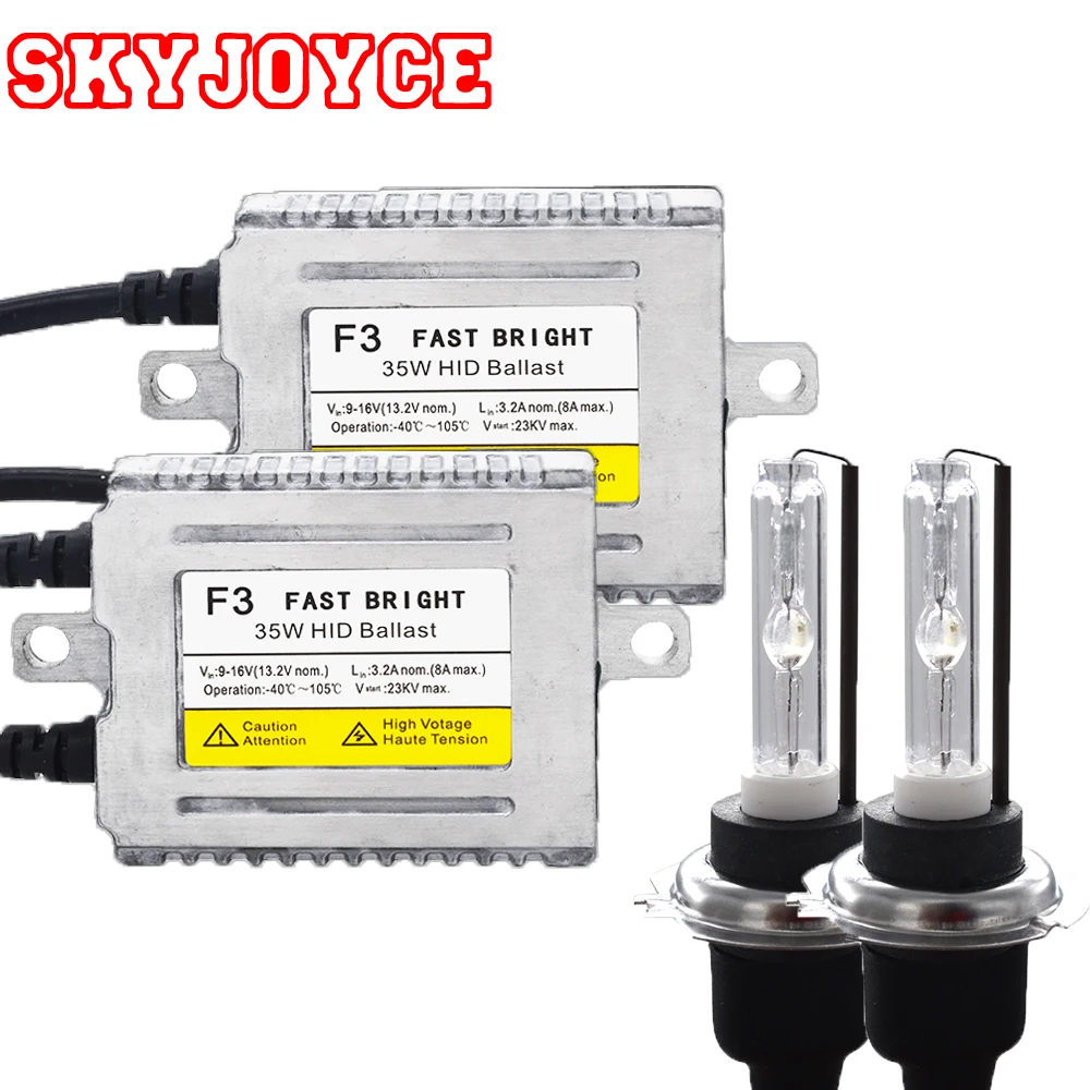 SKYJOYCE 35 Вт быстрый запуск HID ксенон комплект с Cnlight ксеноновая лампа H1 H3 H7 H8 H9 H10 H11