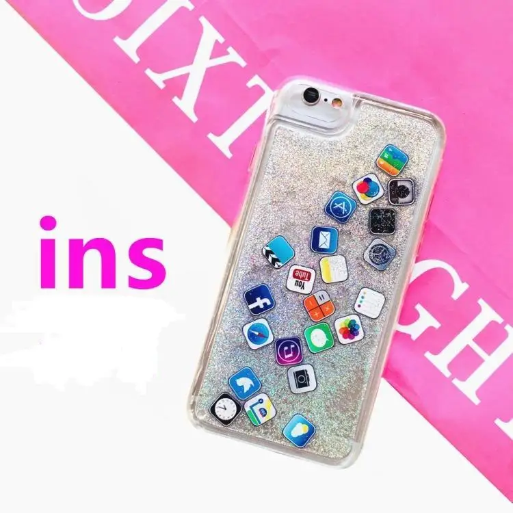 For iPhone XS Max XR X Glitter Ins Meme Icons Dynamic Emoji Soft TPU