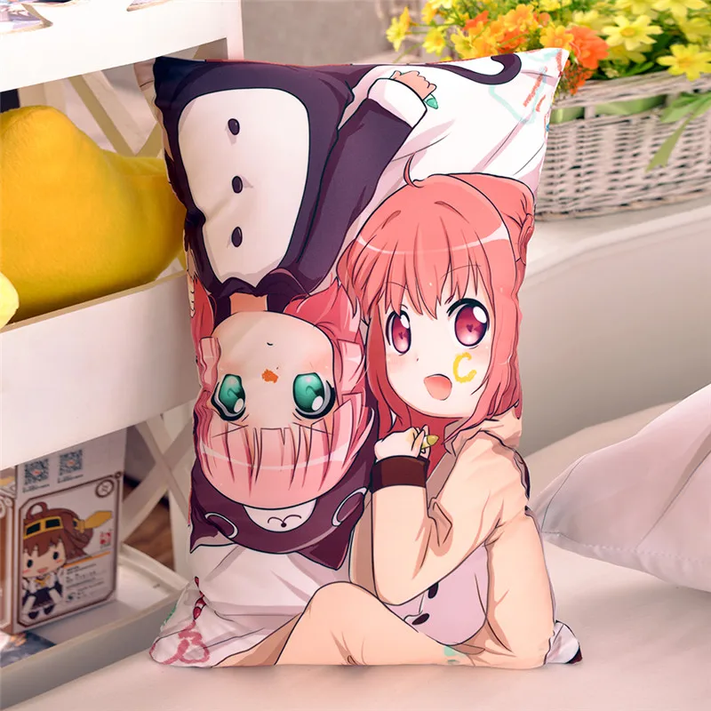 Японское аниме юру Юри Милая подушка для обнимания на спине Akari Kyoko Kawaii мультяшная