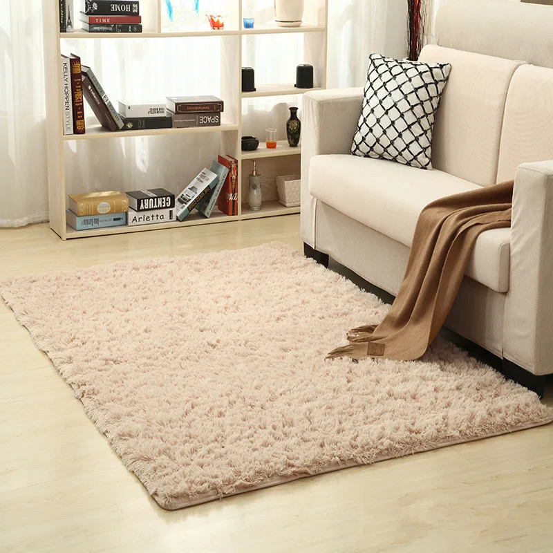 

High-end Nordic Thickened washed silk hair non-slip carpet living room rug coffee table blanket bedroom yoga mat