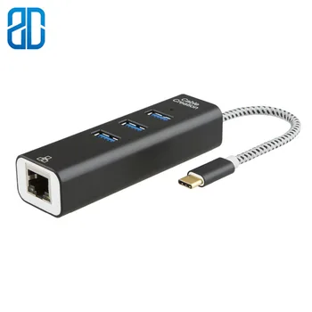 

Type C Hub USB-C to 4-Port USB 3.0 Hub Adapter Compatible Chromebook Pixel Keyboard Flash Driver Thunderbolt 3