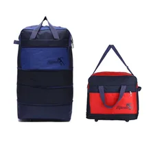 JXSLTC портативная дорожная сумка надувной валик пакет роликовый расширяемый мешок из ткани Оксфорд с колесами вечерний пакет вещевой мешок