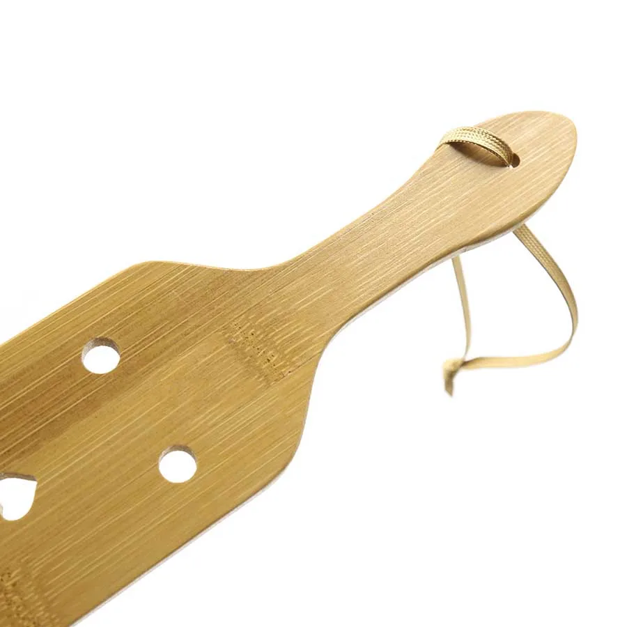 38cm Holes Cut-out Wooden Paddle Bamboo Spanking Paddles Adult Sex Toys  Flogger Couples game - AliExpress