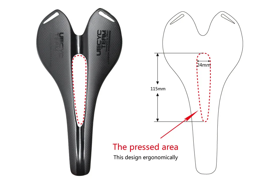 Ullicyc Самые легкие, для горного велосипеда 3 к полностью углеродное седло из углеродного волокна, велосипедное седло из углеродного волокна, дорожное карбоновое переднее сиденье, коврик MTB части ZD150