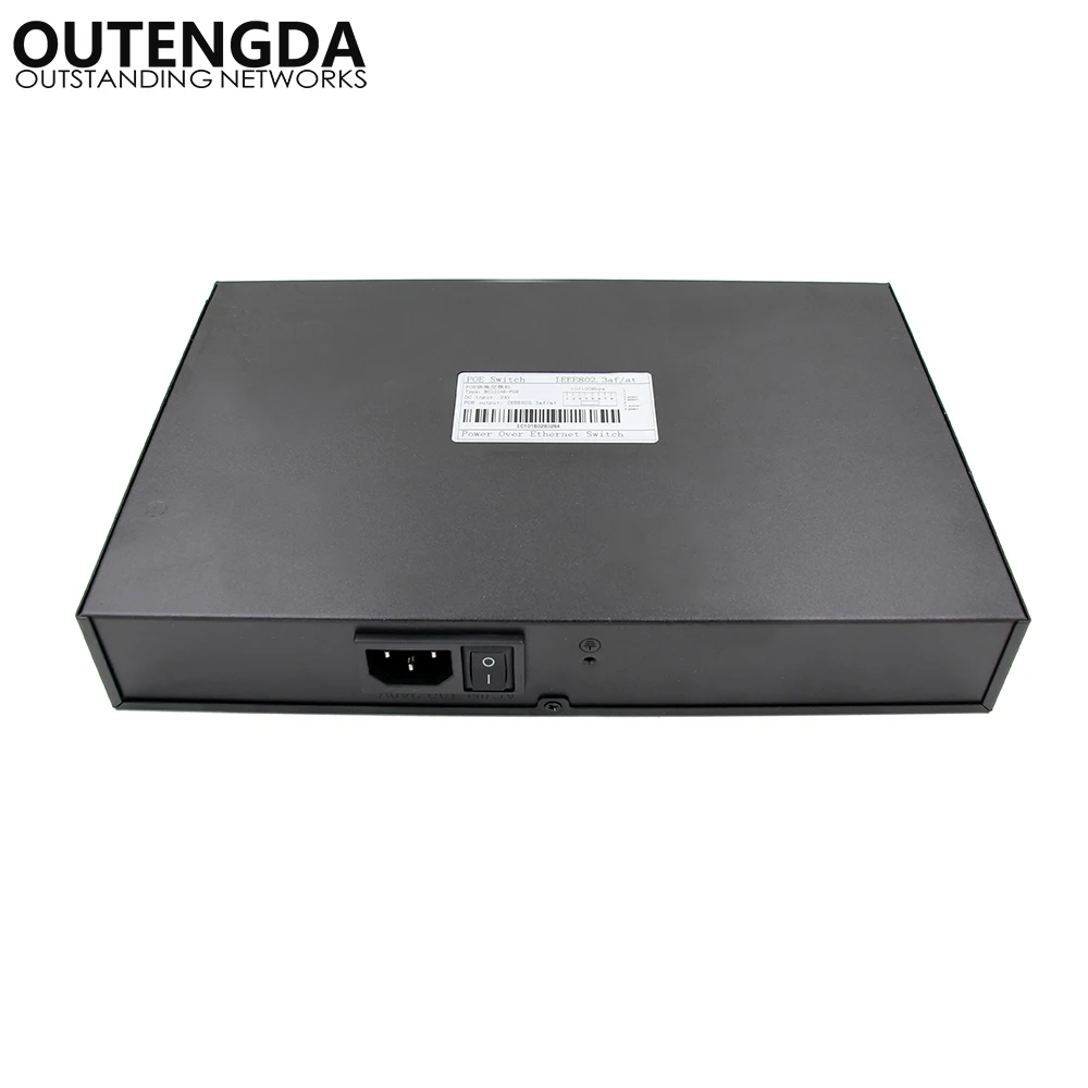 16 RJ45 10/100 м портовый POE коммутатор неуправляемый в стойку переключатель питания по