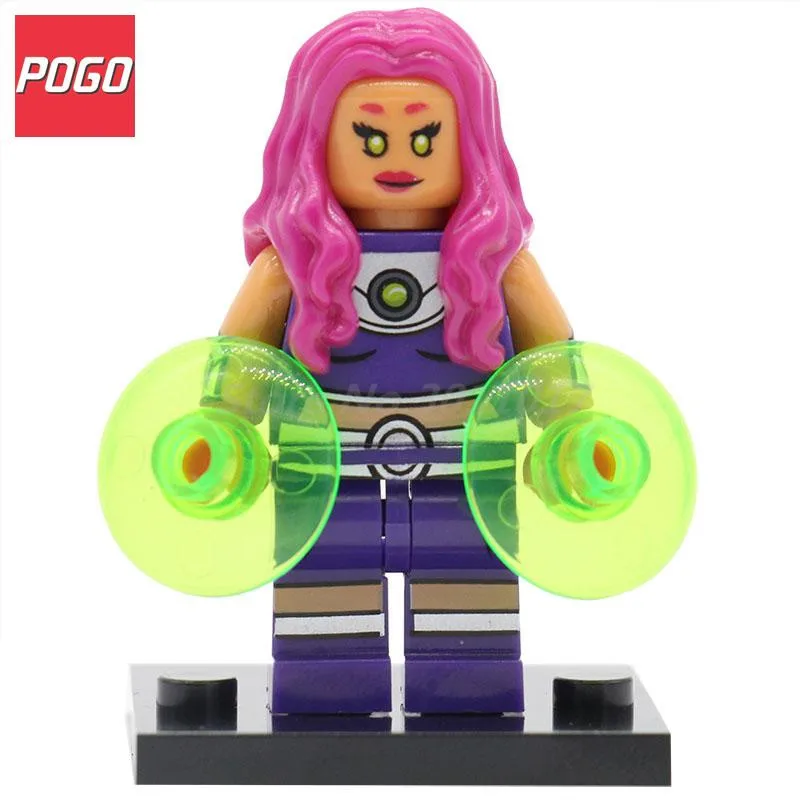 POGO Starfire DC Legion of Super Heroes Action Blocks Mini Dolls Building Brick Set Single Sale