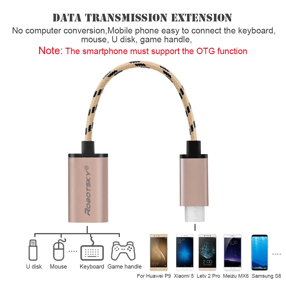 Тип-c штекер USB 3,0 Женский OTG кабель для передачи данных адаптер конвертер USB-C кабель для samsung S8 Macbook Xiaomi Mi5 6 4C huawei P9 LG