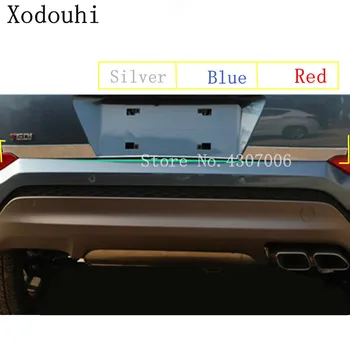 

For Hyundai Tucson 2015 2016 2017 2018 car cover Stainless steel back rear door trunk tailgate frame plate trim pumber 1pcs
