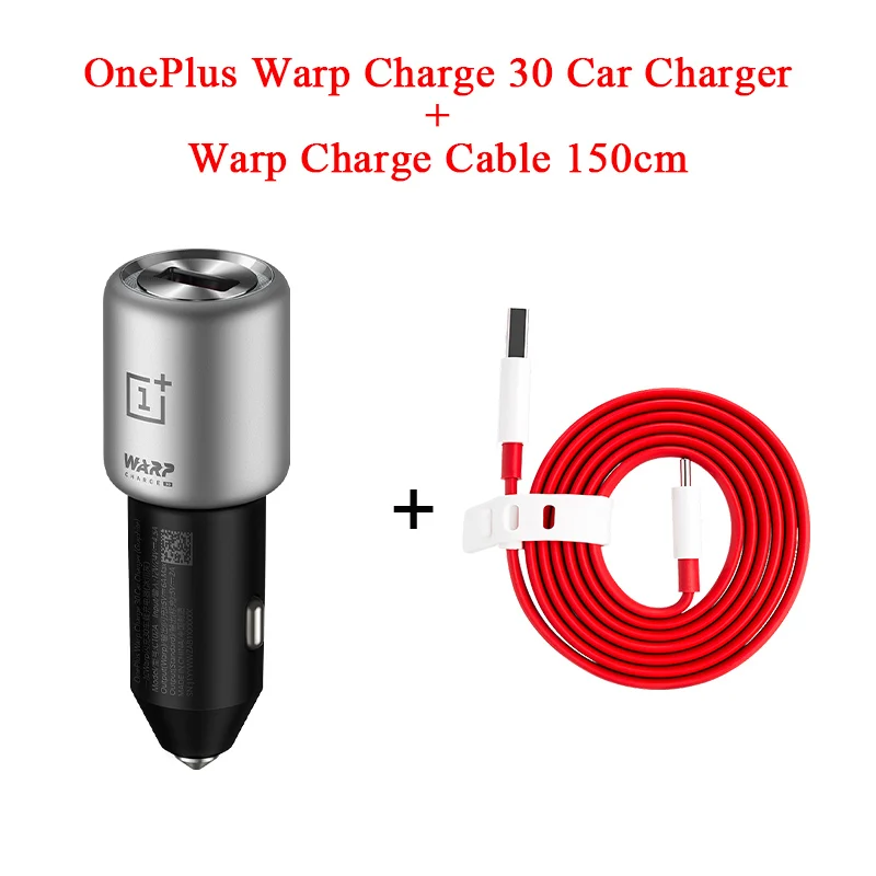 OnePlus Warp Charge 30 автомобильное зарядное устройство EU UK вход 12V 24V 4.5A выход 5V 6A Max для OnePlus 7 Pro - Тип штекера: Add Warp 150cm Cable