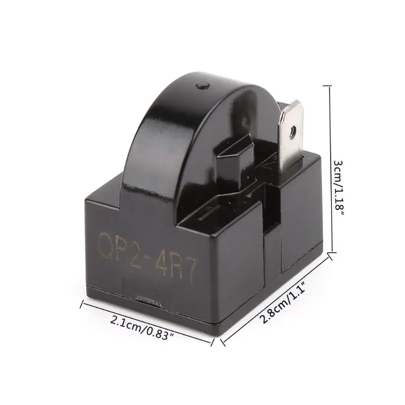 

QP2-4.7 Start Relay QP2-4R7 4.7ohm 1 Pin Refrigerator PTC Starter for Compressor Mar28