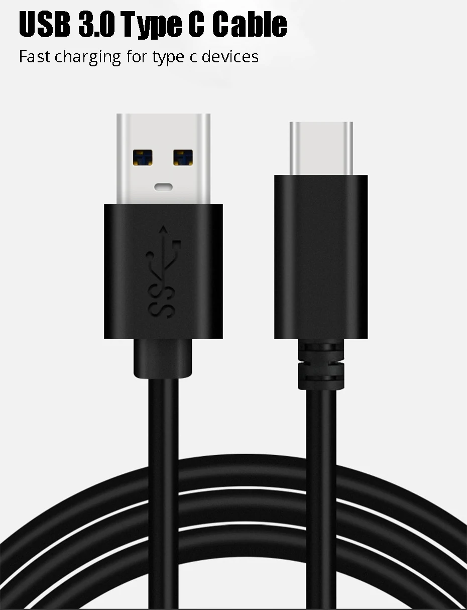 3A USB 3.0 Type C Cable USBC Data Charging Cord USB3.0 Type-c Cable For Samsung Note 9 8 S9 One plus 6 5t 5 USB-C Charger (1)
