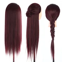 Женский манекен головы волосы Парикмахерские тренировка модель манекен муляж головы 60 см длинный манекен парикмахера+ зажим держатель