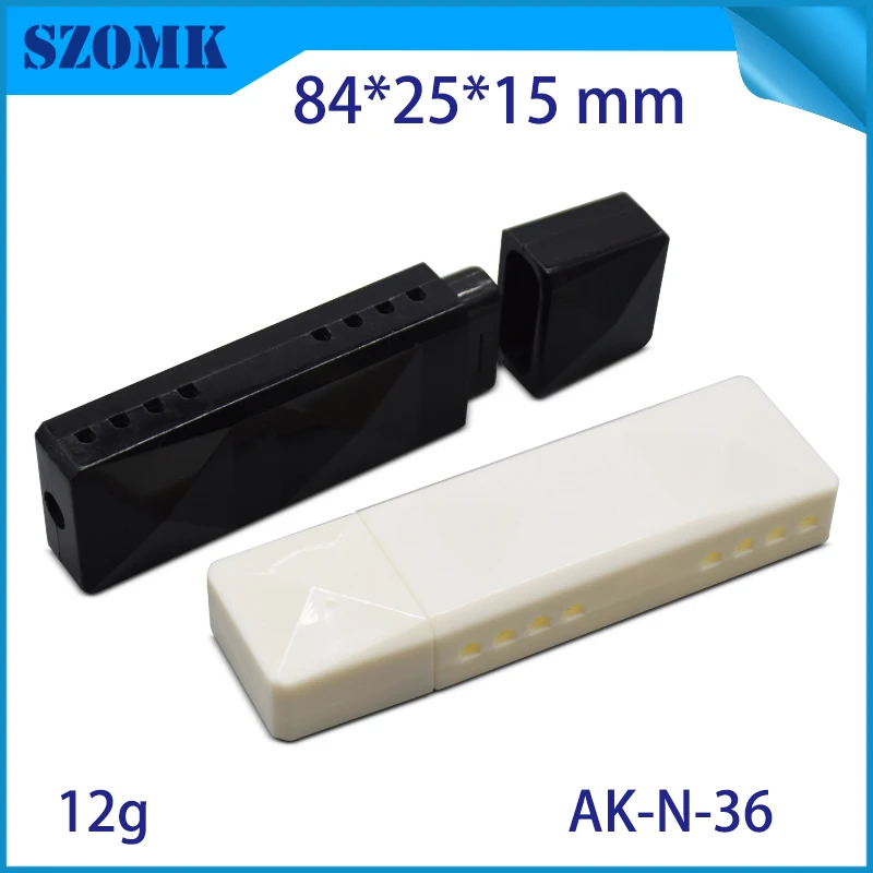 szomk plastic box for electronic project diy small usb enclosure project box plastic housing usb stick flash drive instrument case  (4)