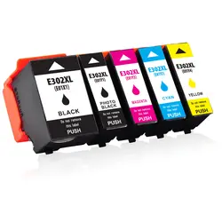 Картридж Замена для EPSON T302 T302XL Совместимость с Expression Премиум XP-6000 (1B + 1PBK + C M + Y) 5 Pack