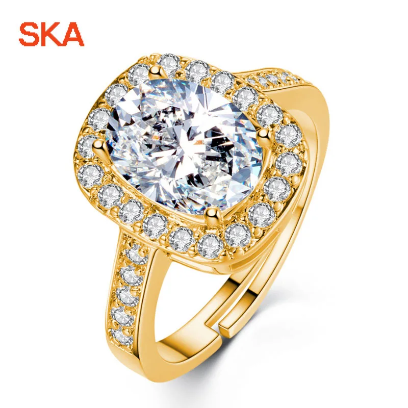SKA обручальное кольцо кольца для Для женщин костюм Bague ювелирное изделие розовое