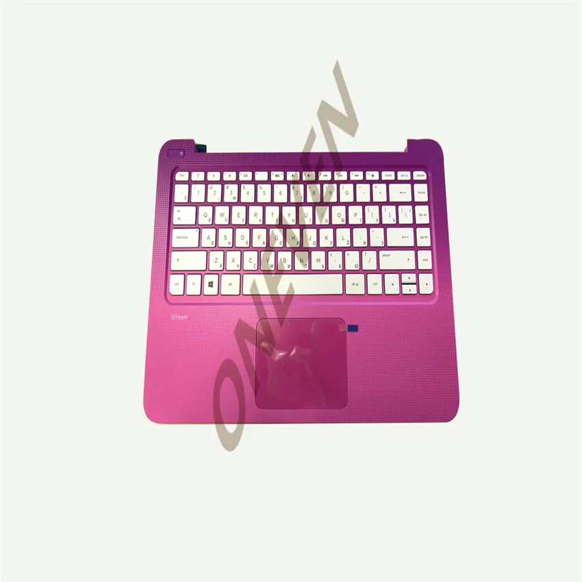 

new for HP Stream 13-C Palmrest Touchpad Russian Keyboard PINK 839793-251 836873-251
