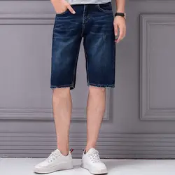 Benevolent обезьяна тонкие мужские джинсы свободные большие размеры прямые стрейч повседневные шорты Корейская версия тренда