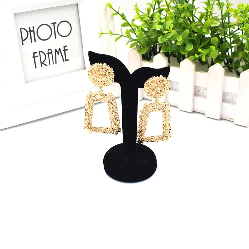 European Brand Vintage Earrings for Women Geometric Statement Earring ZA Jewelry Metal Earing Fashion Jewelry Trendy - Image 4