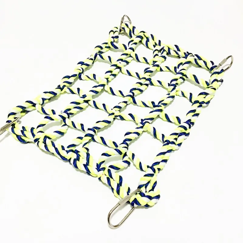 

Climbing Net Non-toxic Small Pet Parrot Hamster Squirrel Color Weaving Toy Pet