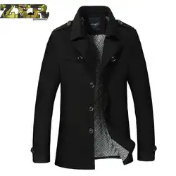 Осень Для мужчин Тактический Куртки Новый Slim Fit 100% хлопок длинные Стиль повседневные пальто Весте Homme дышащий человек Костюмы