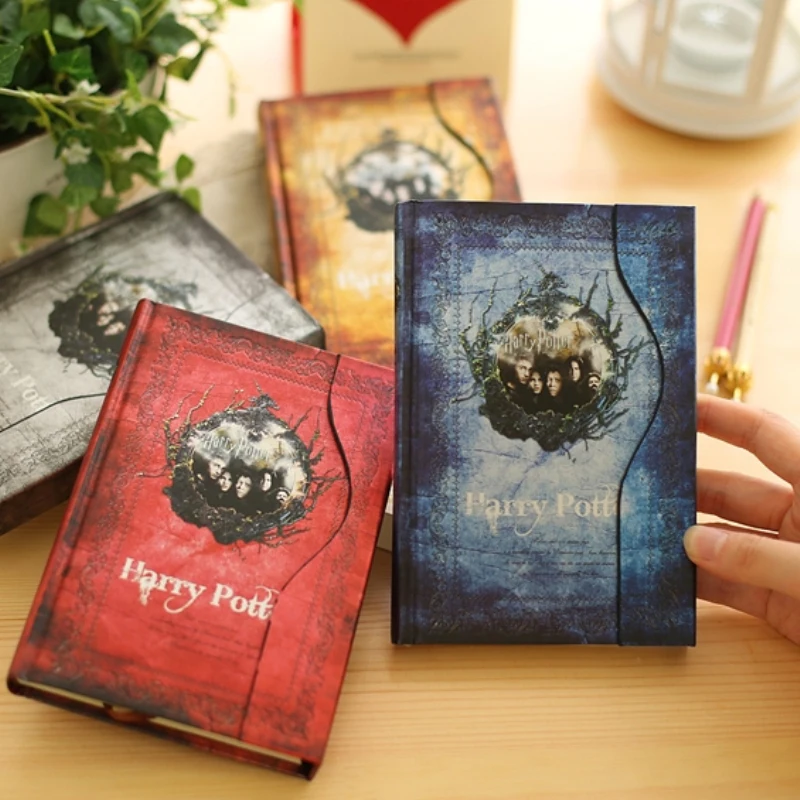 New Harry Potter Vintage Hardcover Notebook Daily Memo Notepad Travel
