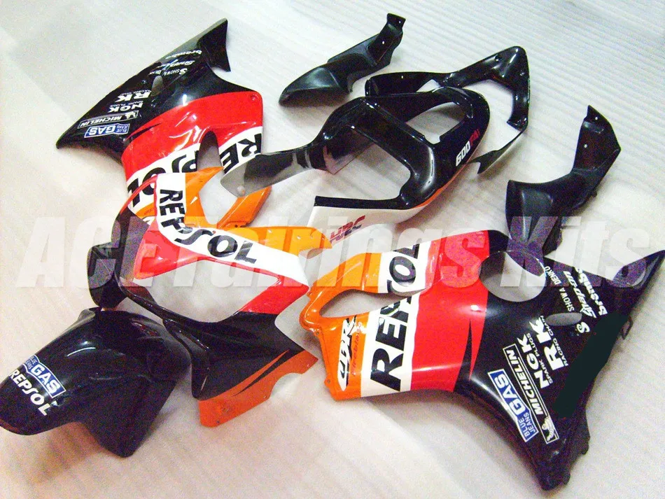 

New Bodywork ABS fairings Kits Fit for HONDA Injection molded CBR 600 F4i FS 01 02 03 CBR600 2001 2002 2003 Orange red black