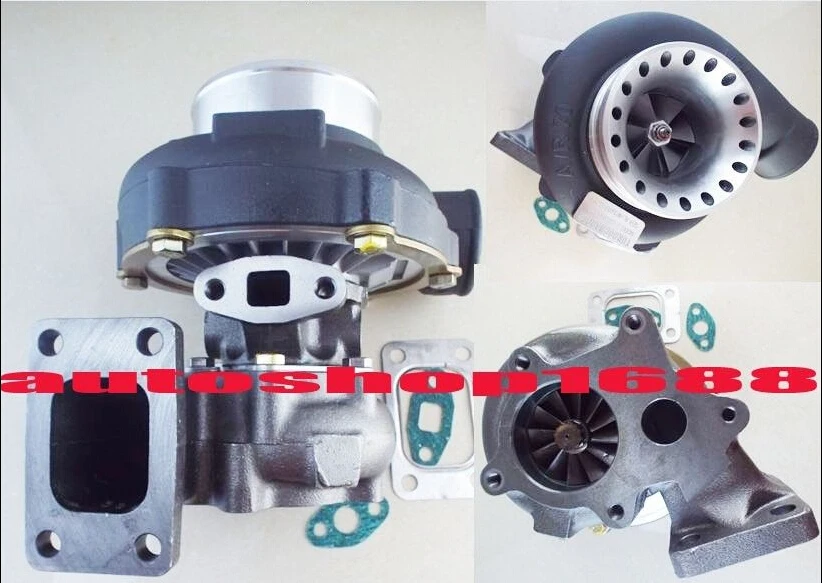 GT35 GT3582-6 Черный a/r 0 70 T04E анти-всплеск 63 T3 фланец 5 болтов 400-500hp ТУРБОКОМПРЕССОР с