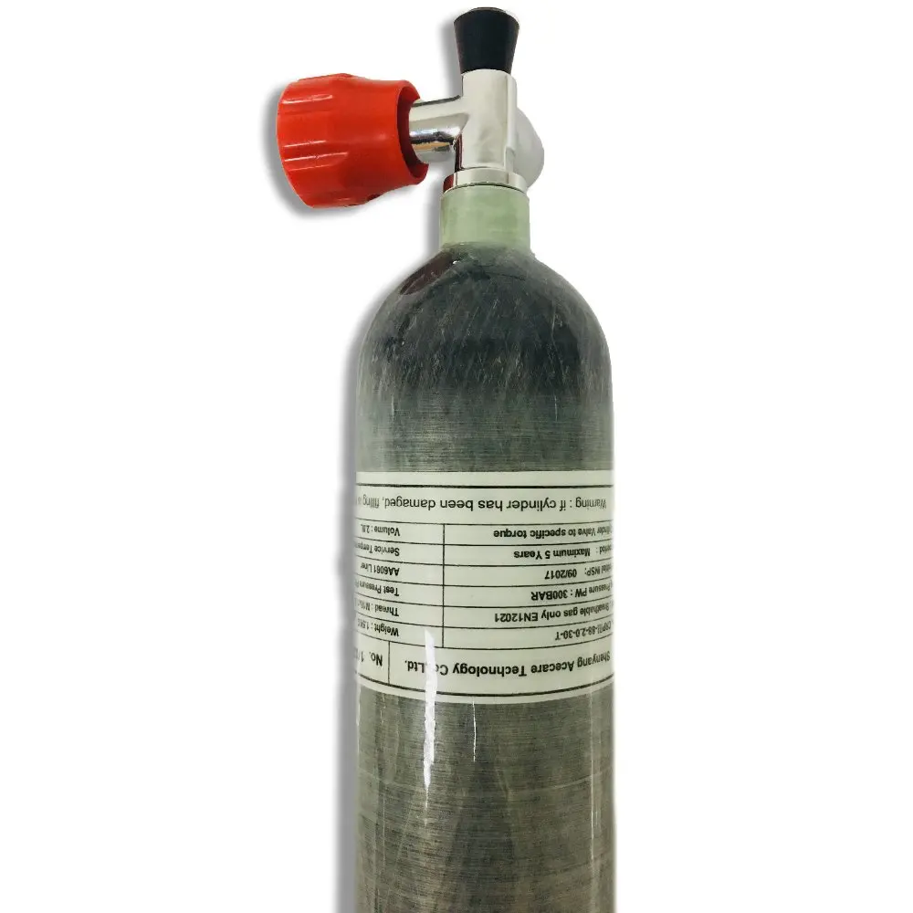 AC121711 2L CE Mini Scuba Diving Gas Cylinder Scuba Diving Tank Airforce Condor Part Cylinder Compressed Air Scuba Tank 4500Psi