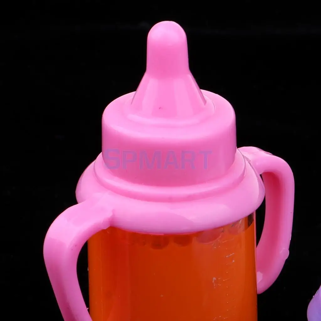 Newborn Toddler Doll Magic Feeding Bottle Reborn Juice Bottle With Pacifier Liquid Disappearing Drinking Bottle (Single Bottle)
