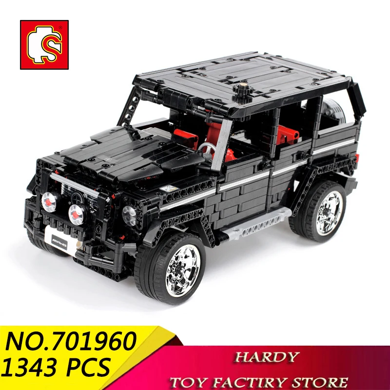 

Senbao 701960 1343 PCS Technology Series Big G Off-road Vehicle Children Assemble Particle Toy Building Blocks
