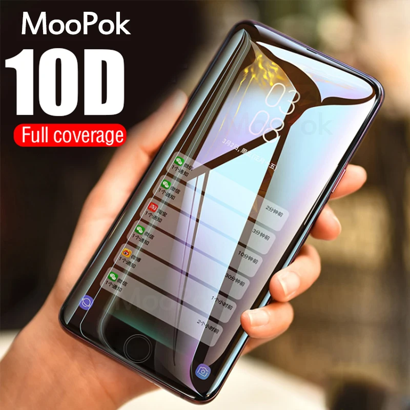 MooPok 10D полное покрытие из закаленного стекла для iPhone 6 6 Plus стекло 7 8 Plus Защита экрана для iPhone XR XS Max X защитная пленка