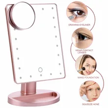 180 Degree Rotation Makeup Mirror With Led Light 10X Magnifying Mirror With Suction Cups Vanity Mirror Light Makeup Accessories 180 Degree Rotation Makeup Mirror With Led Light 10X Magnifying Mirror With Suction Cups Vanity Mirror Light Makeup Accessories