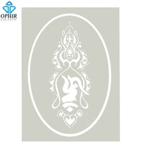 OPHIR трафарет для аэрографа шаблон для татуировок для девочек Женская тату Тибетский Стиль_ STE005F