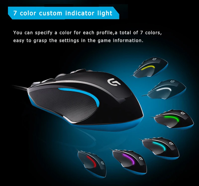 mmo mouse 2500 dpi 9 botões programáveis