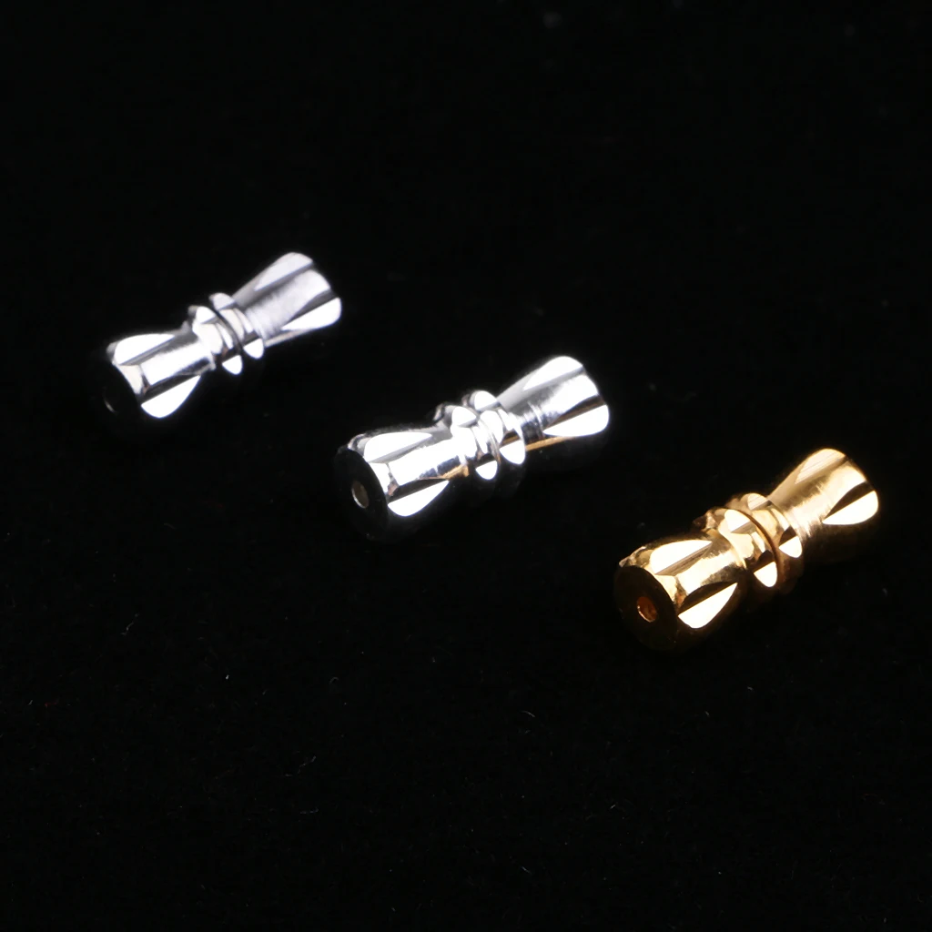 15Pcs Multipurpose Home Used DIY Jewelry Components Bowknot Shape Jewelry Connector Screw Clasps for Necklace Clasps & Closures