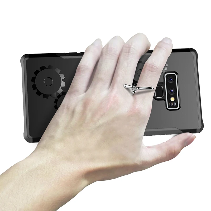 Защитный чехол подставка для Samsung Galaxy S7 edge S8 S9 Plus Note 8 9 Жесткий Гибридный