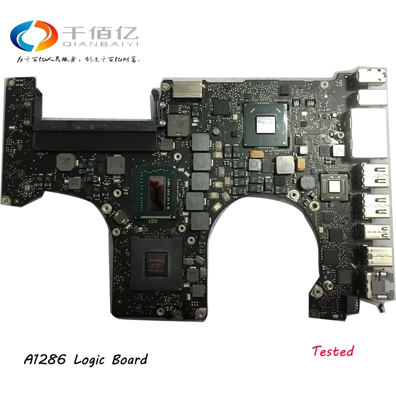 Tested Motherboard for font b Macbook b font Pro 15 A1286 2010 Laptop Logic Board i7