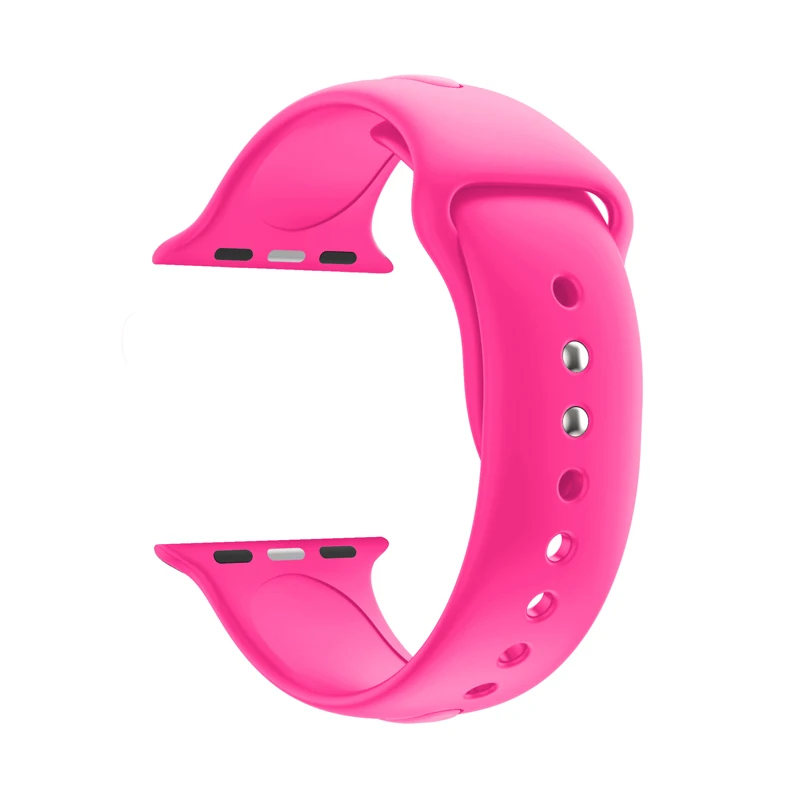 Спортивный ремешок для apple watch pulseira apple watch 4, 3, 5, ремешок 44 мм, 40 мм, iwatch band 42 мм, 38 мм, браслет correa, ремешок для часов - Цвет ремешка: pink
