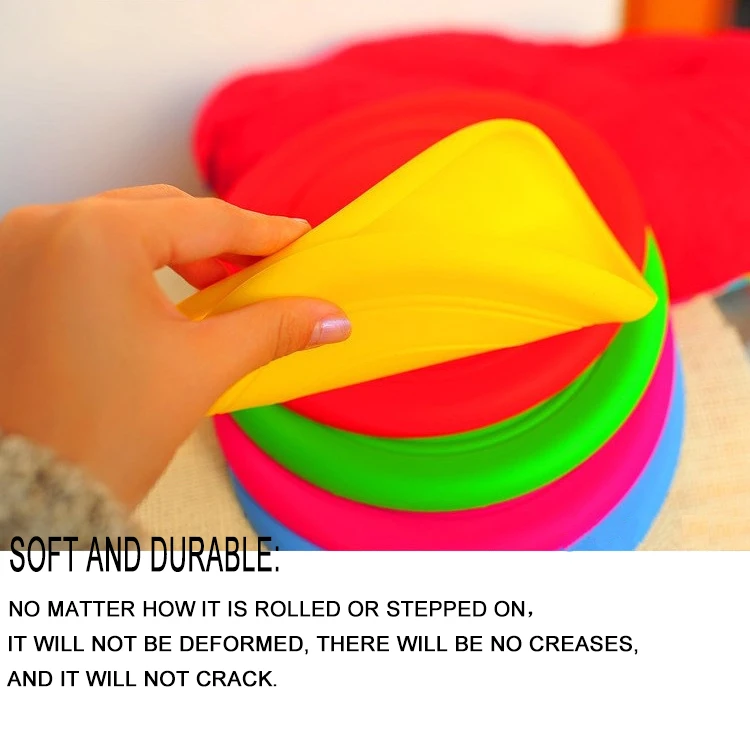 مضحك سيليكون تحلق الصحن الكلب القط لعبة الكلب لعبة تحلق أقراص مقاومة مضغ جرو التدريب التفاعلية مستلزمات الحيوانات الأليفة