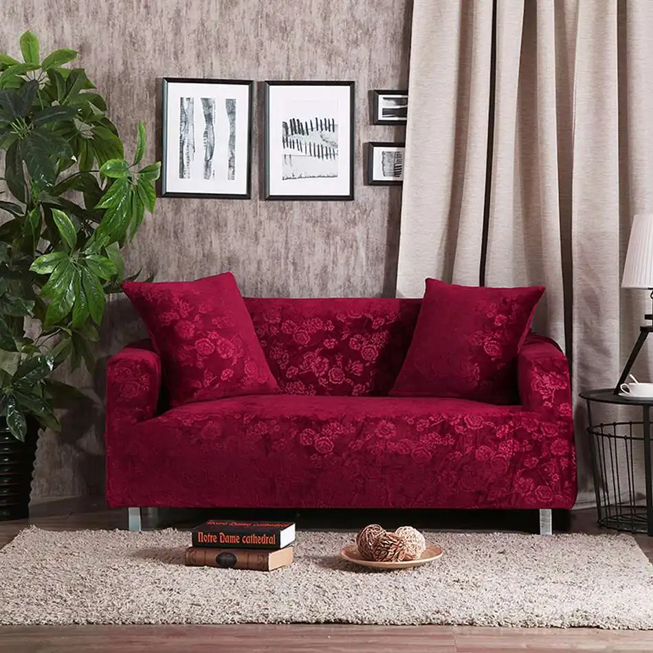 Серый полиэстер сплошной цвет эластичный угловой диван Чехлы для гостиной мульти-размер диван Чехлы стрейч мебель чехлы - Цвет: 03