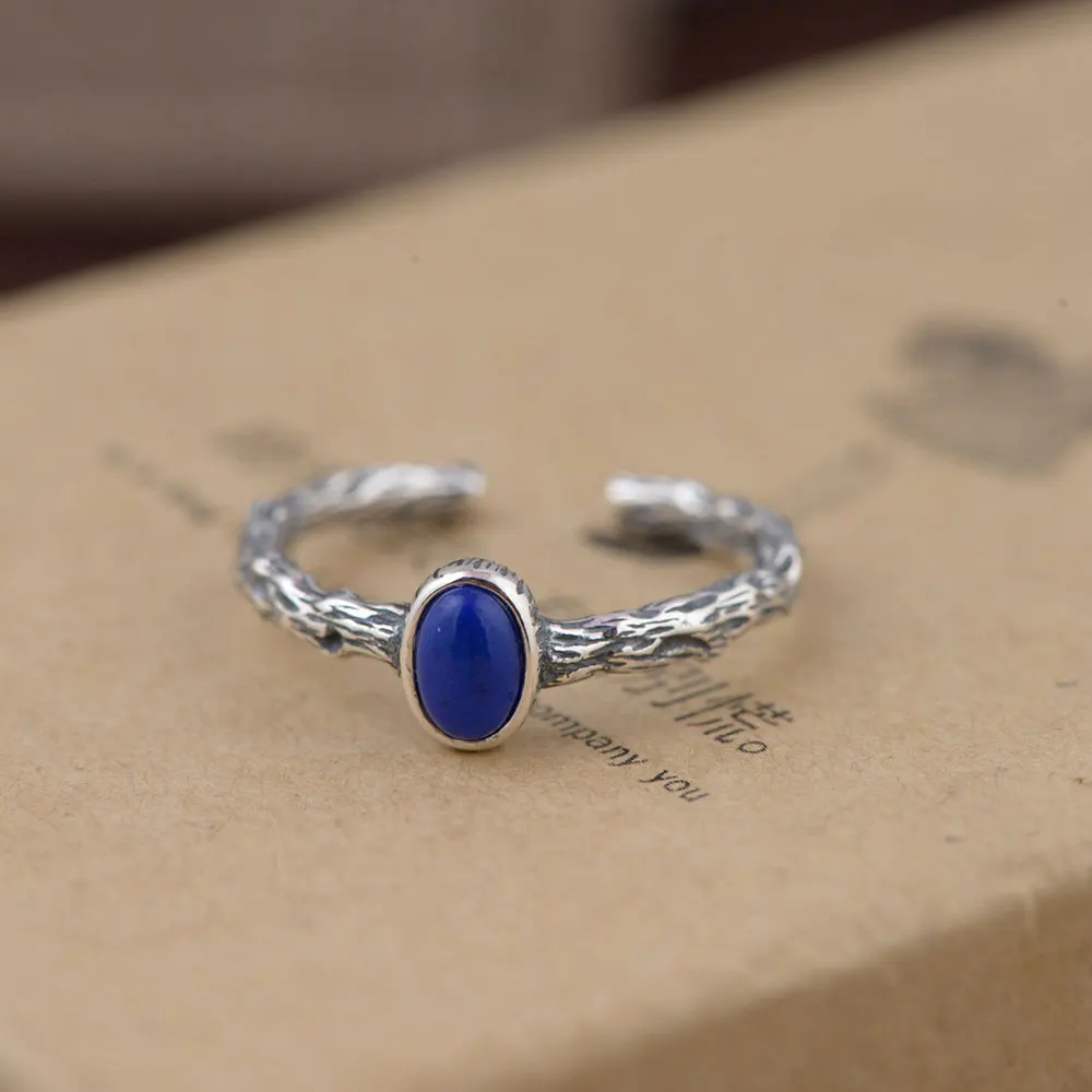 

FNJ 925 Silver Red Agate Rings for Women Jewelry Blue Lapis Lazuli New Fine 100% Pure Original S925 Sterling Silver Jasper Ring