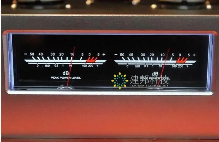 HiFi аудио усилитель мощности VU метр дб уровень заголовок индикатор пиковый DIY с подсветкой LED