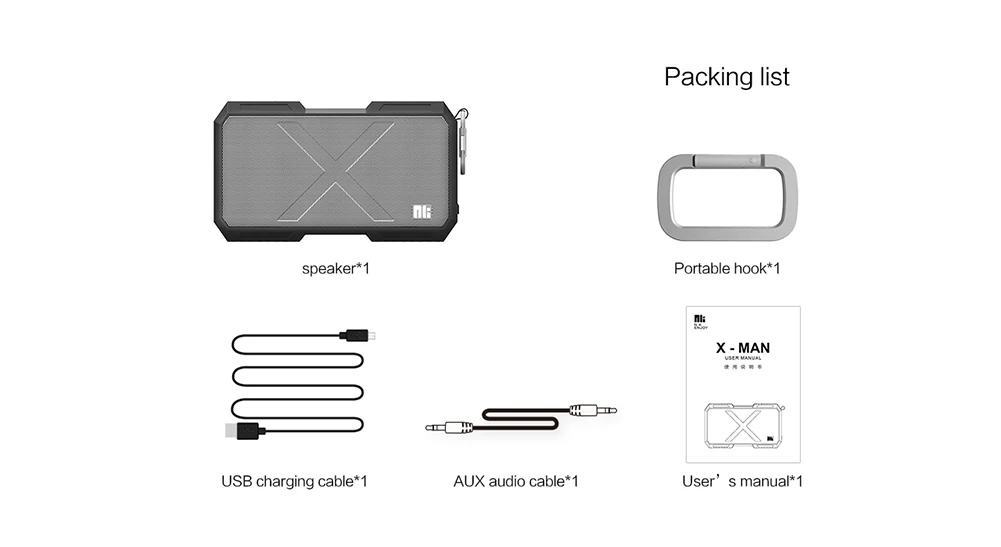 Nillkin беспроводной Bluetooth динамик power bank Водонепроницаемый Бокс музыкальный динамик для iPhone Xiaomi samsung huawei