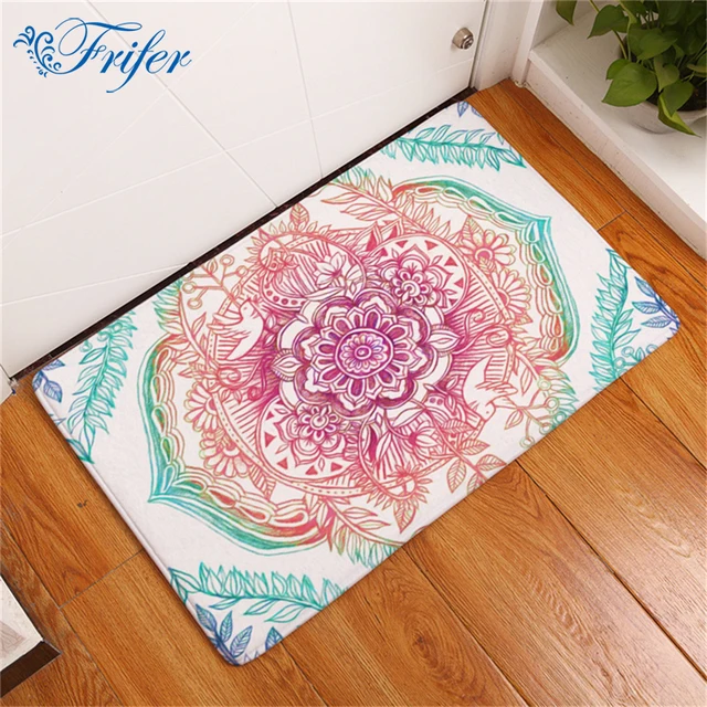 Deur Mat Mandala Bloem Gedrukt Suede Tapijt Home Decoratie Badkamer ... Deur Mat Mandala Bloem Gedrukt Suede Tapijt Home Decoratie Badkamer ...