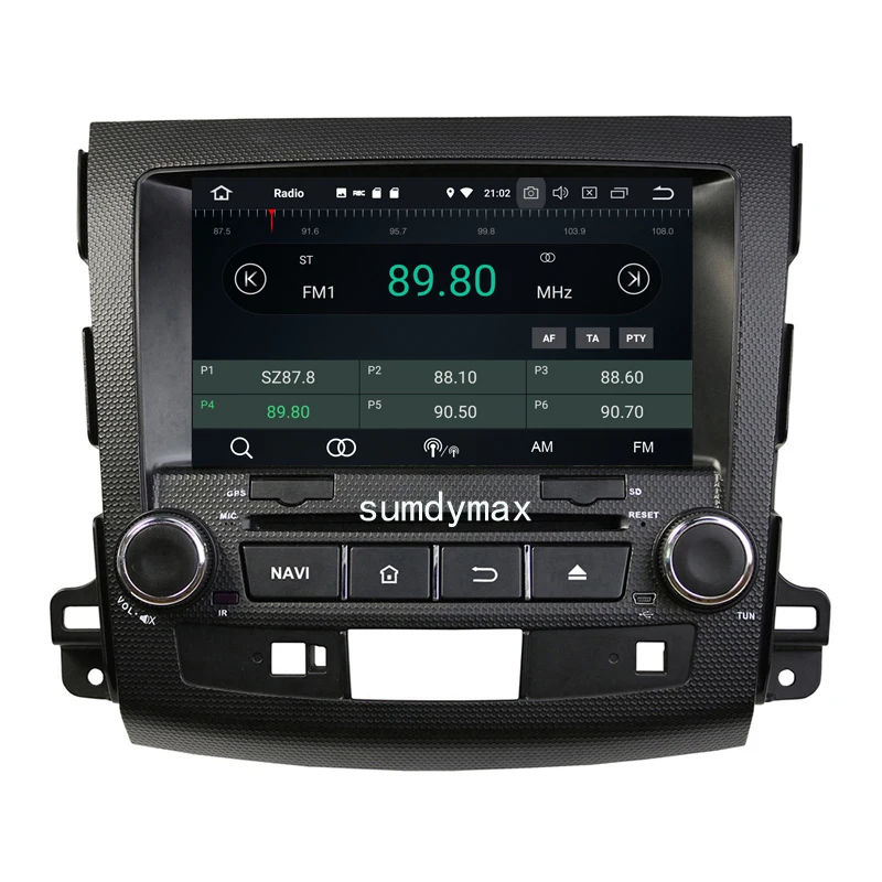 Excellent Octa Core 1024*600 Android 9.0 Car DVD GPS Navigation Player for OUTLANDER 2006-2012 GPS Radio 3G Wifi steering wheel control 12