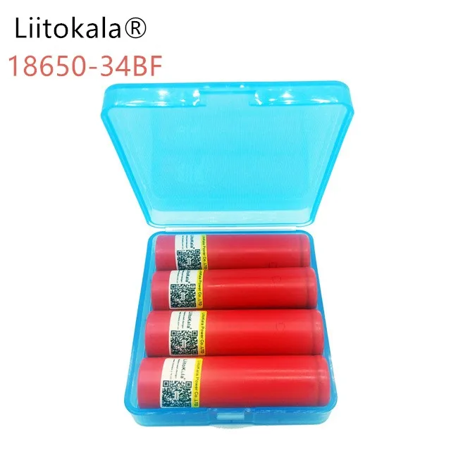 2018 4 шт./лот NCR18650BF Liitokala 3 6 В 3400 мАч Оригинальная 18650 аккумуляторная батарея