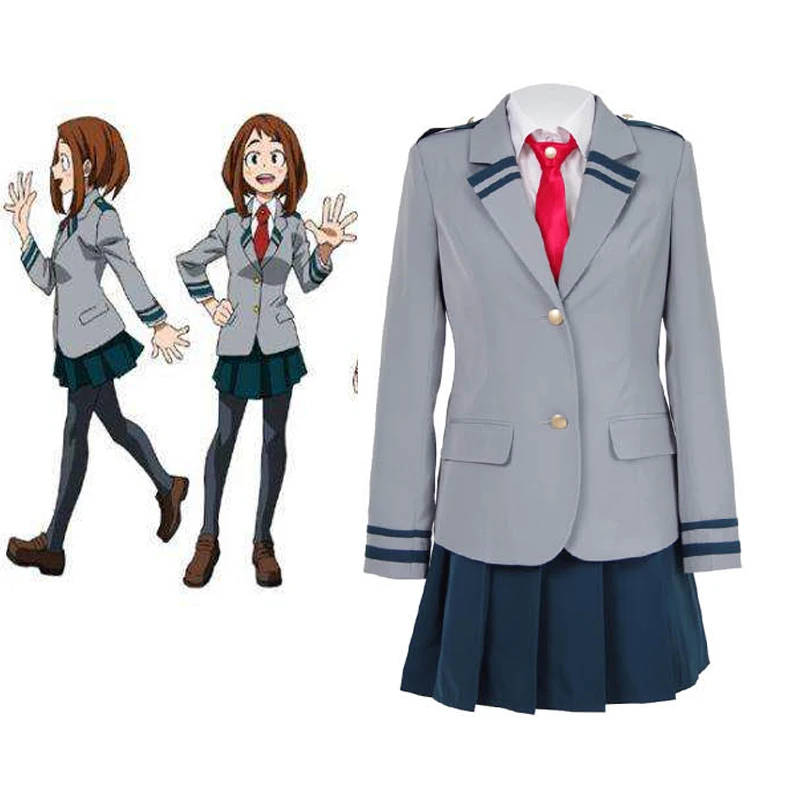 Cosplaydiy Custom Made My Hero Academia OCHACO URARAKA Boku no Akademia Uniform School Suit L320 | Тематическая одежда и