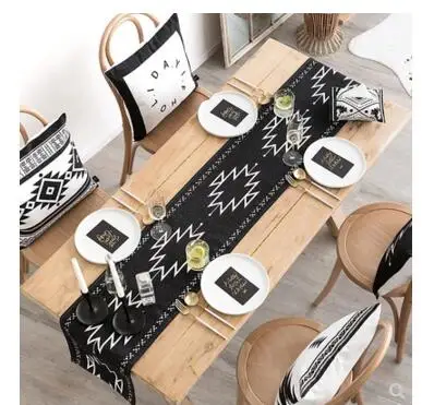 

Nordic bohemian oil resistant tablecloth TV cabinet coffee table cloth cover cotton linen table runner Tabletop Decoration